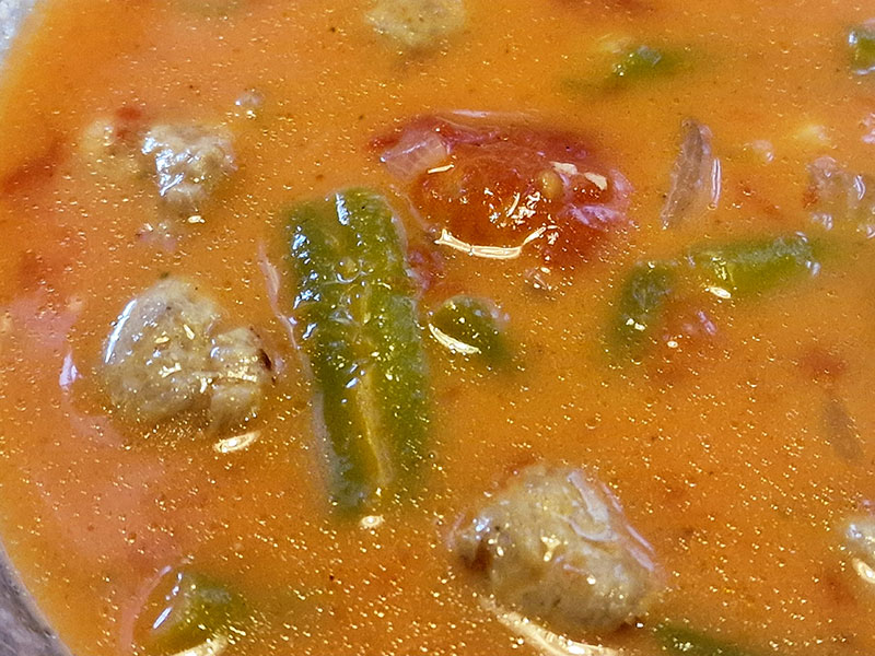 Bohnen-Tomaten-Suppe